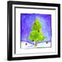 Pine Tree Decorated for Christmas-null-Framed Giclee Print