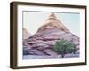 Pine Tree Growing beneath a Rock Peak-Nosnibor137-Framed Photographic Print