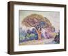 Pine Tree in St. Tropez-Paul Signac-Framed Giclee Print