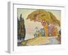 Pine Trees at Bertaud, Saint- Tropez-Paul Signac-Framed Giclee Print