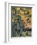 Pine Trees at Sunset, 1889-Vincent van Gogh-Framed Giclee Print