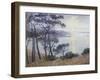 Pine Trees at the Seashore-Paul Madeline-Framed Giclee Print