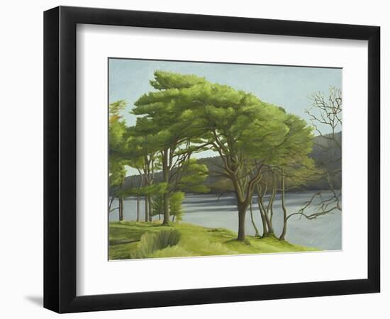 Pine Trees, Usk Reservoir, 2005-Peter Breeden-Framed Giclee Print