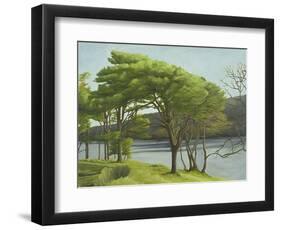 Pine Trees, Usk Reservoir, 2005-Peter Breeden-Framed Giclee Print