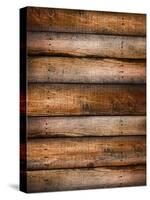 Pine Wood Textured Background-Sandralise-Stretched Canvas