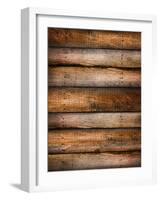 Pine Wood Textured Background-Sandralise-Framed Photographic Print