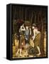 Pine Woods at Viareggio-John Roddam Spencer Stanhope-Framed Stretched Canvas