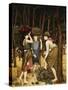 Pine Woods at Viareggio-John Roddam Spencer Stanhope-Stretched Canvas