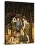 Pine Woods at Viareggio-John Roddam Spencer Stanhope-Stretched Canvas