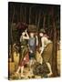 Pine Woods at Viareggio-John Roddam Spencer Stanhope-Stretched Canvas