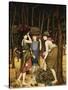 Pine Woods at Viareggio-John Roddam Spencer Stanhope-Stretched Canvas