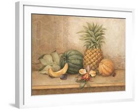 Pineapple and Orchid-Pamela Gladding-Framed Art Print