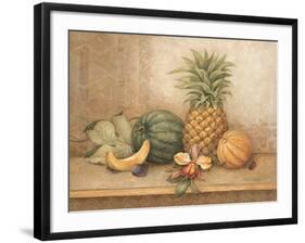 Pineapple and Orchid-Pamela Gladding-Framed Art Print