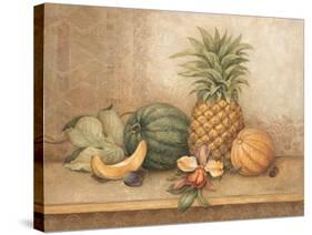 Pineapple and Orchid-Pamela Gladding-Stretched Canvas