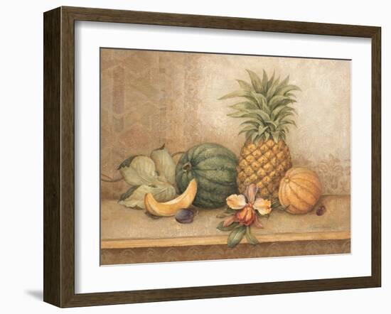 Pineapple and Orchid-Pamela Gladding-Framed Art Print
