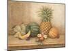 Pineapple and Orchid-Pamela Gladding-Mounted Art Print