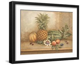 Pineapple and Passion Flower-Pamela Gladding-Framed Art Print
