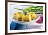 Pineapple Berfi with Drink-highviews-Framed Photographic Print