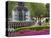 Pineapple Fountain, Charleston, South Carolina, USA-Adam Jones-Stretched Canvas