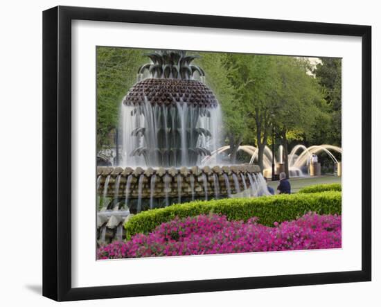 Pineapple Fountain, Charleston, South Carolina, USA-Adam Jones-Framed Photographic Print