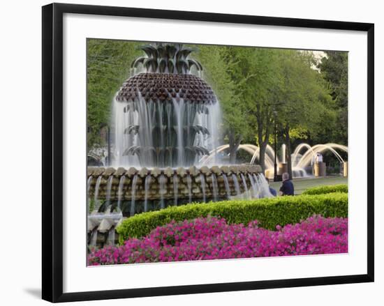 Pineapple Fountain, Charleston, South Carolina, USA-Adam Jones-Framed Photographic Print