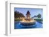 Pineapple Fountain Charleston-null-Framed Art Print