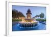 Pineapple Fountain Charleston-null-Framed Art Print