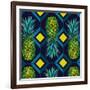 Pineapple geometric tile, 2018-Andrew Watson-Framed Giclee Print