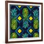 Pineapple geometric tile, 2018-Andrew Watson-Framed Giclee Print