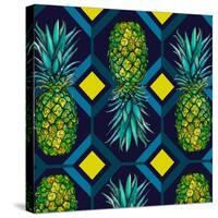 Pineapple geometric tile, 2018-Andrew Watson-Stretched Canvas