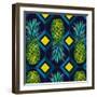 Pineapple geometric tile, 2018-Andrew Watson-Framed Giclee Print