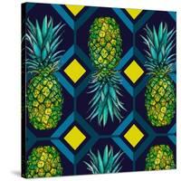 Pineapple geometric tile, 2018-Andrew Watson-Stretched Canvas