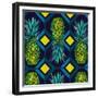 Pineapple geometric tile, 2018-Andrew Watson-Framed Giclee Print