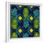 Pineapple geometric tile, 2018-Andrew Watson-Framed Giclee Print