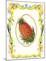 Pineapple in Frame-null-Mounted Art Print