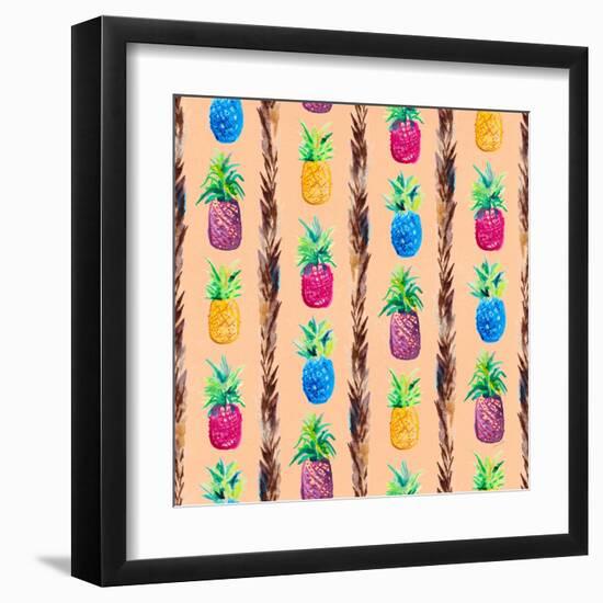 Pineapple Jam Pattern-Lanie Loreth-Framed Art Print