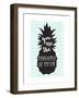 Pineapple of My Eye Aqua-Bella Dos Santos-Framed Art Print