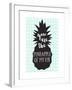 Pineapple of My Eye Aqua-Bella Dos Santos-Framed Art Print