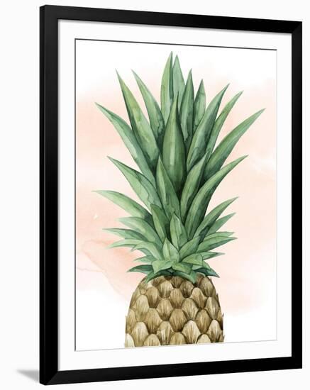 Pineapple on Coral I-Grace Popp-Framed Art Print