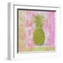 Pineapple Pink and Green Flower-Megan Aroon Duncanson-Framed Art Print