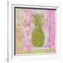 Pineapple Pink and Green Flower-Megan Aroon Duncanson-Framed Art Print