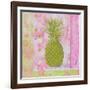 Pineapple Pink and Green Flower-Megan Aroon Duncanson-Framed Art Print