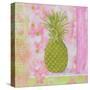 Pineapple Pink and Green Flower-Megan Aroon Duncanson-Stretched Canvas