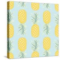 Pineapple Seamless Pattern-lilalove-Stretched Canvas