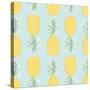 Pineapple Seamless Pattern-lilalove-Stretched Canvas