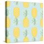 Pineapple Seamless Pattern-lilalove-Stretched Canvas