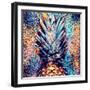 Pineapple Shine Fashion Minimalism Style.-Evgeniya Porechenskaya-Framed Photographic Print