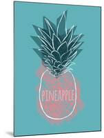 Pineapple Splash-Myriam Tebbakha-Mounted Giclee Print
