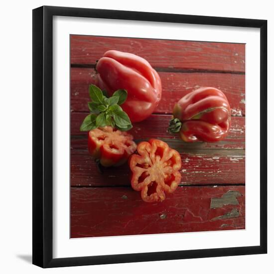 Pineapple Tomato (Unusual Tomato Variety)-Brigitte Wegner-Framed Photographic Print