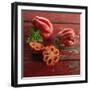 Pineapple Tomato (Unusual Tomato Variety)-Brigitte Wegner-Framed Photographic Print